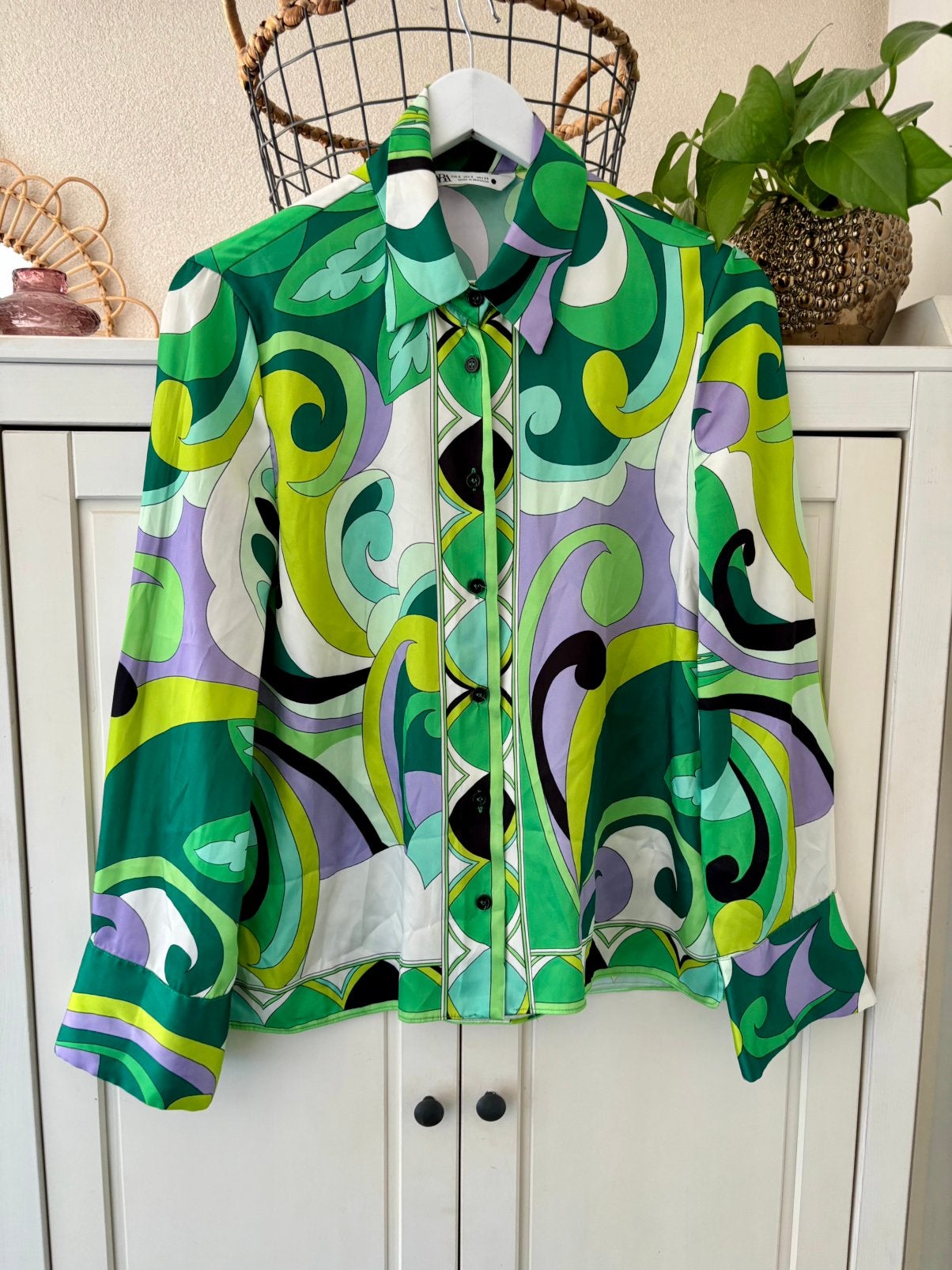 Zara blouse maat S, Ophalen of Verzenden, Zo goed als nieuw, Maat 36 (S), Groen