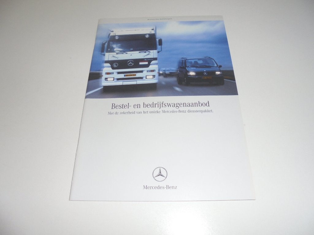 brochure Mercedes bedrijfswagens  2001, Ophalen of Verzenden, Nieuw, Mercedes