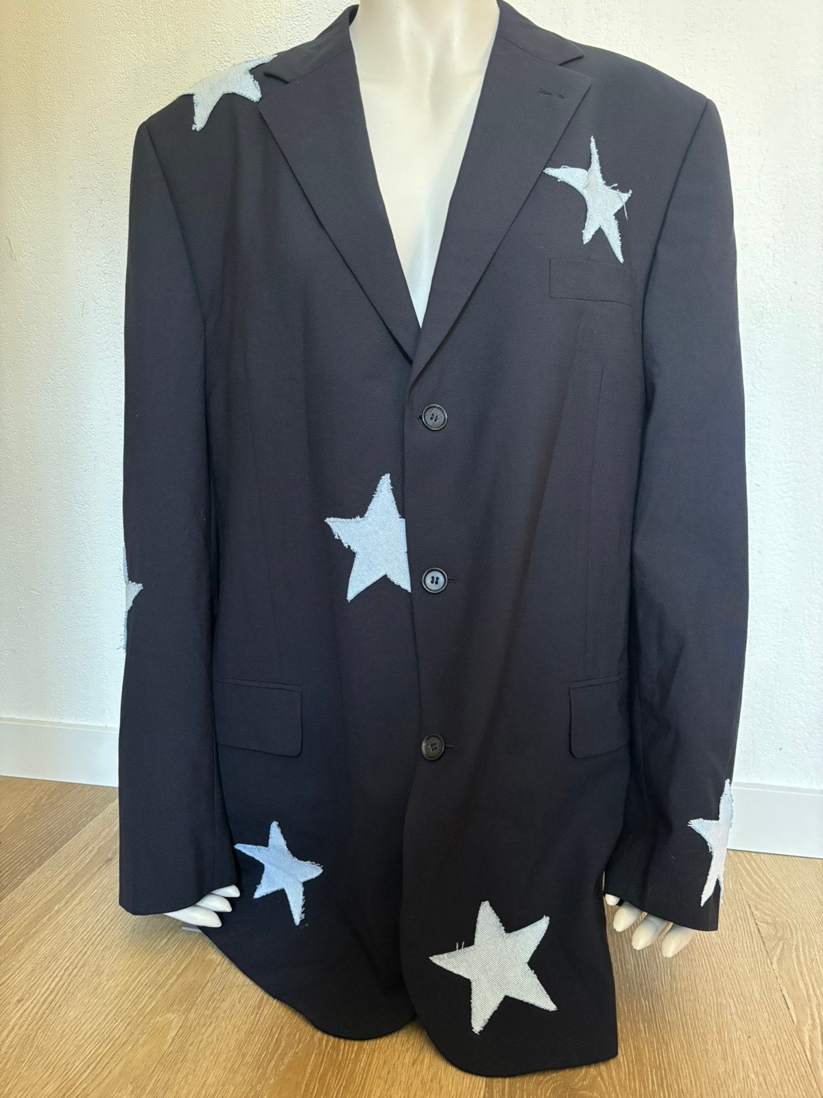 Handmade blazer, Kleding | Dames, Blauw, Maat 46/48 (XL) of groter, Nieuw, Ophalen of Verzenden