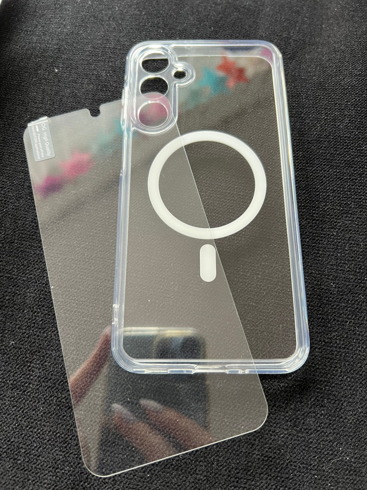 Telefoonhoesje en glas, Ophalen, Nieuw