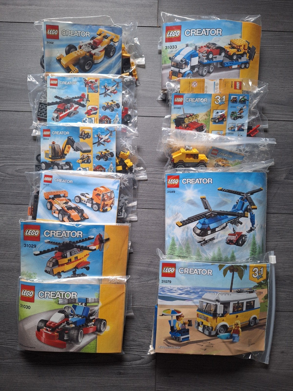 100% COMPLEET - LEGO Creator 3-in-1 (11 sets), Inclusief instructies, Lego, Ophalen of Verzenden, Zo goed als nieuw