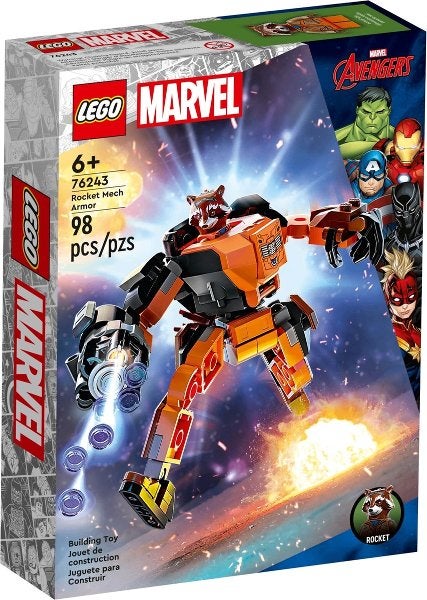 76243 Rocket Mech Armor nieuw en in ongeopende doos, Marvel, Lego, Nieuw, Ophalen of Verzenden