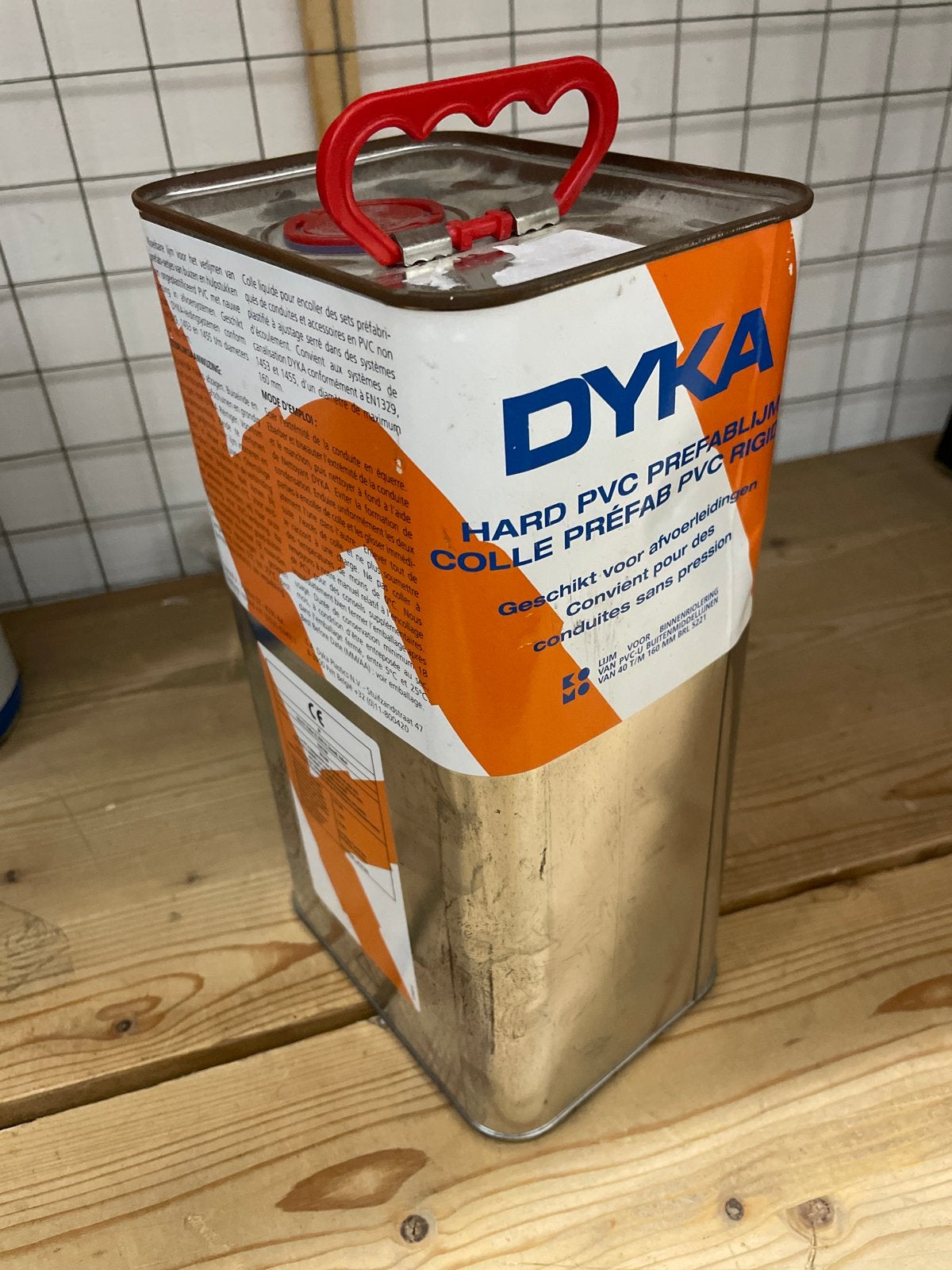 DYKA Hard PVC Prefablijm - Geschikt voor afvoerleidingen, Doe-het-zelf en Verbouw, Overige Doe-het-zelf en Verbouw, Gebruikt, Ophalen of Verzenden