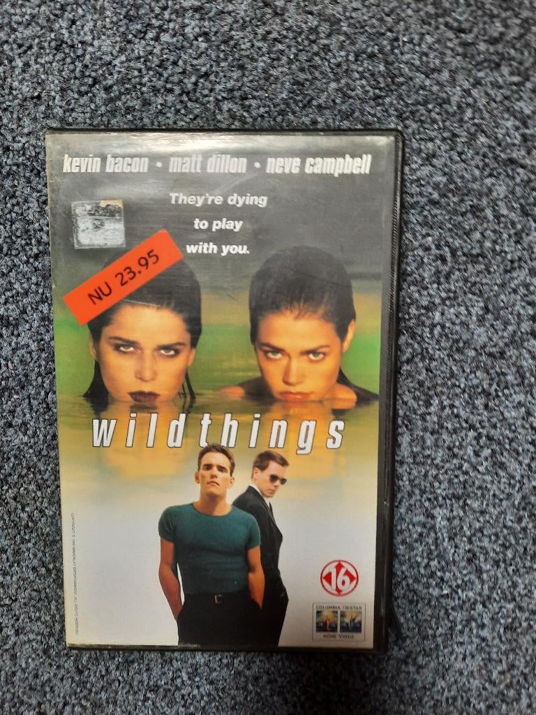 WILDTHINGS! Thriller met Kevin Bacon Op VIDEO!, Vanaf 16 jaar, Ophalen of Verzenden, Gebruikt, Thrillers en Misdaad