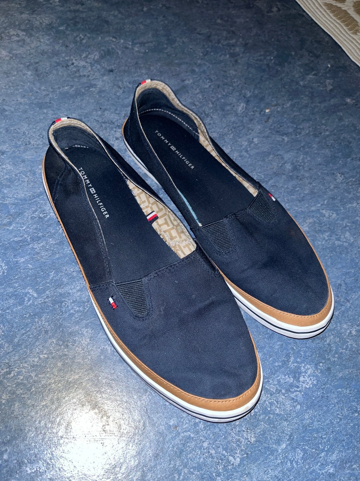 Tommy Hilfiger Iconic Kesha Slip-On, Ophalen, Zo goed als nieuw, Blauw, Loafers