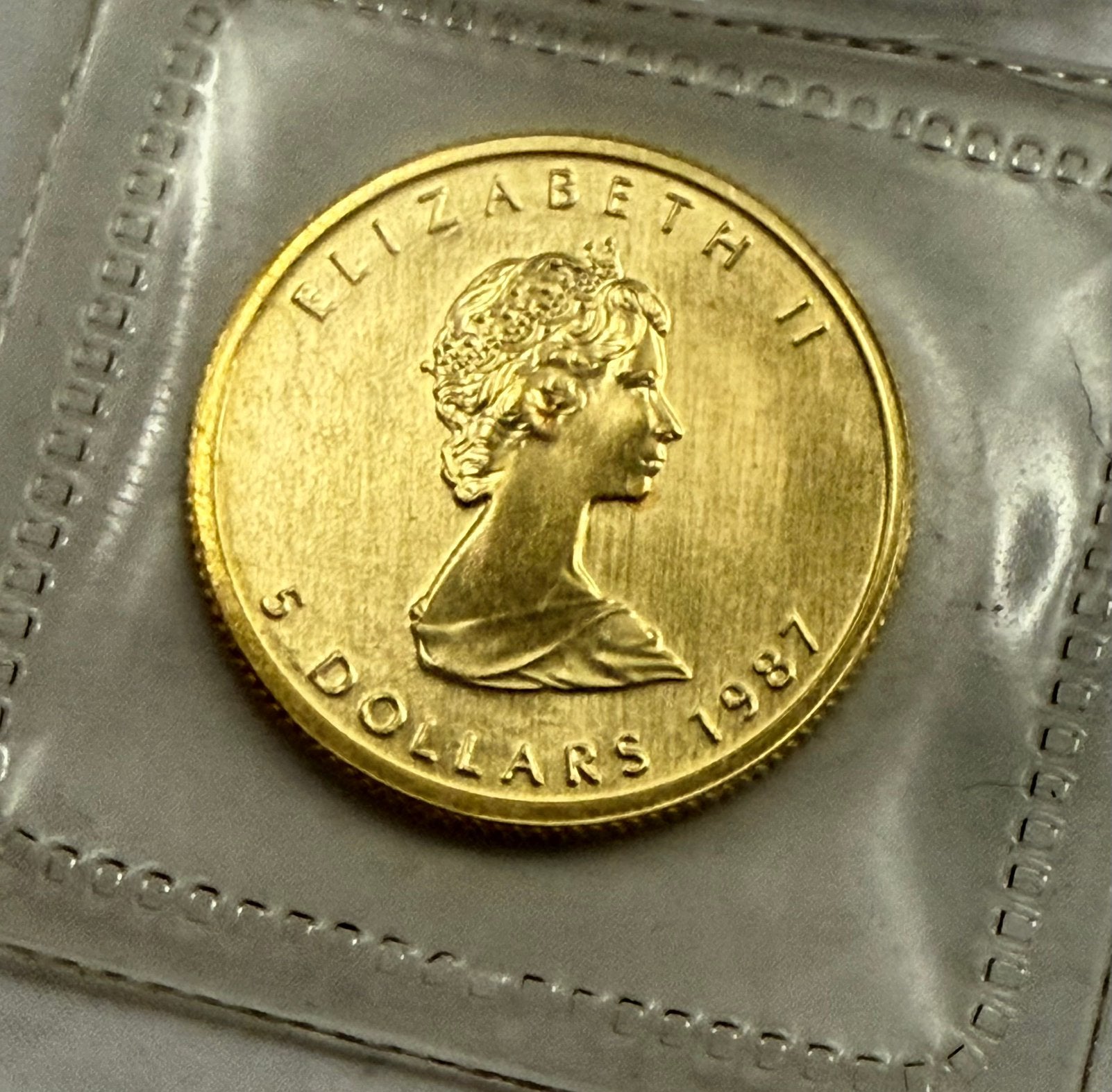 1/10oz 1987 Goud Maple Leaf - Canada 9999, Ophalen of Verzenden, Goud