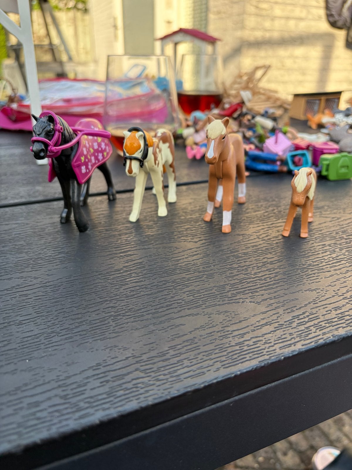 Playmobil paarden set - diverse paarden en accessoires, Ophalen, Gebruikt, Jongen of Meisje