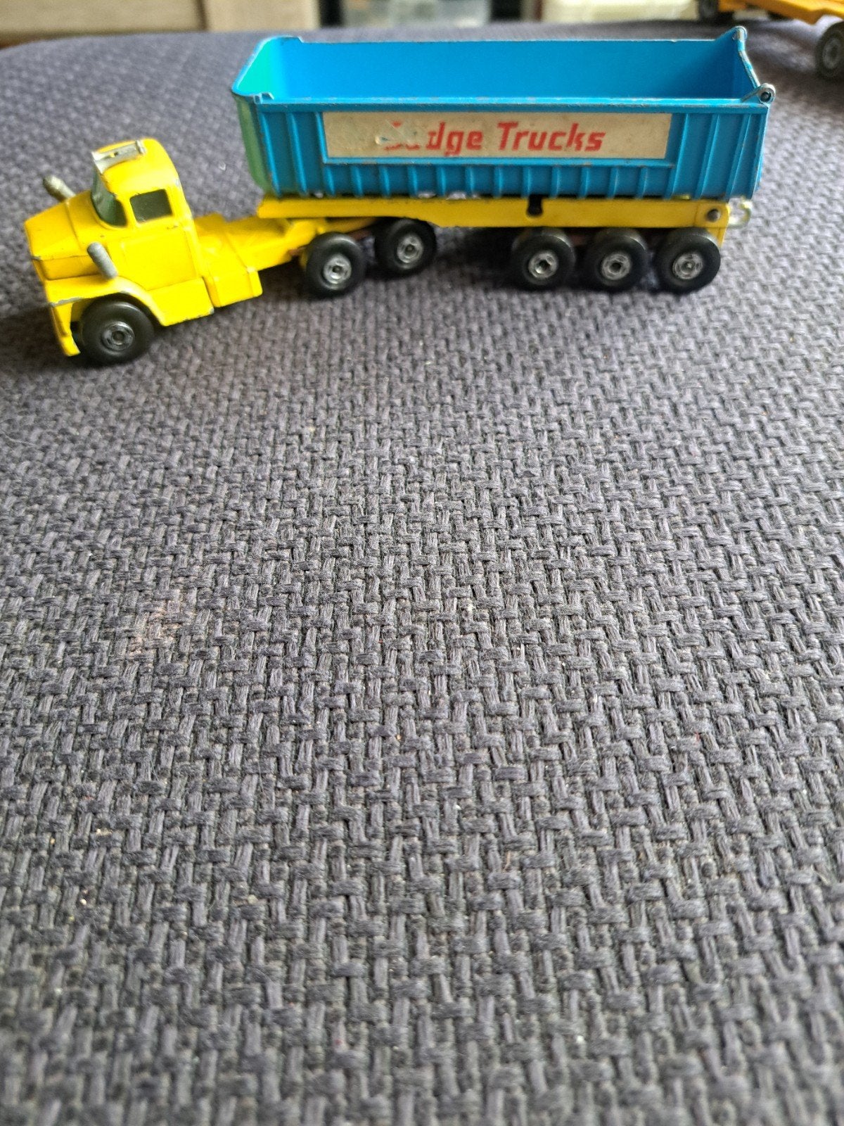 matchbox lesney model dodge truck met aanhanger, England, Ophalen of Verzenden, N.b, Bus of Vrachtwagen