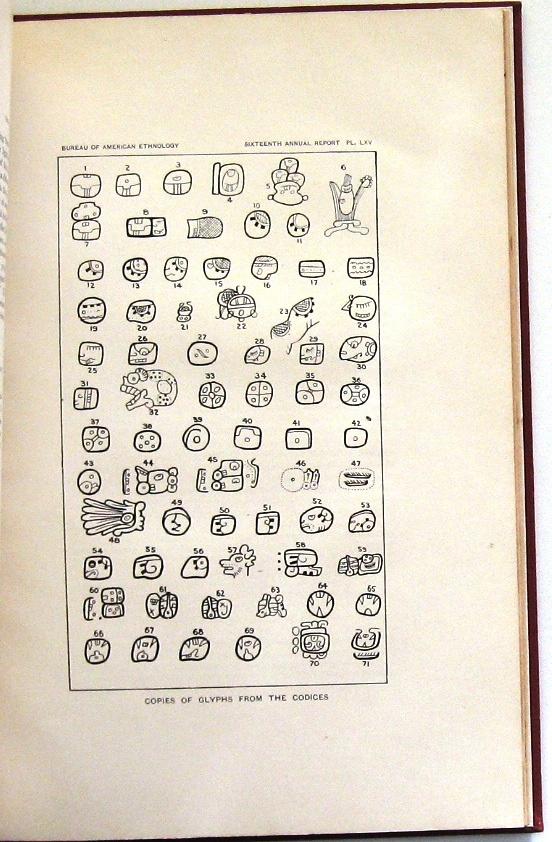 Day Symbols of the Maya Year [1897] Thomas Meso-Amerika, Ophalen of Verzenden
