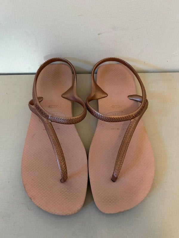 Havaianas Flash rosé kleur slippers/sandalen 41-42, Slippers, Ophalen of Verzenden, Zo goed als nieuw, Roze