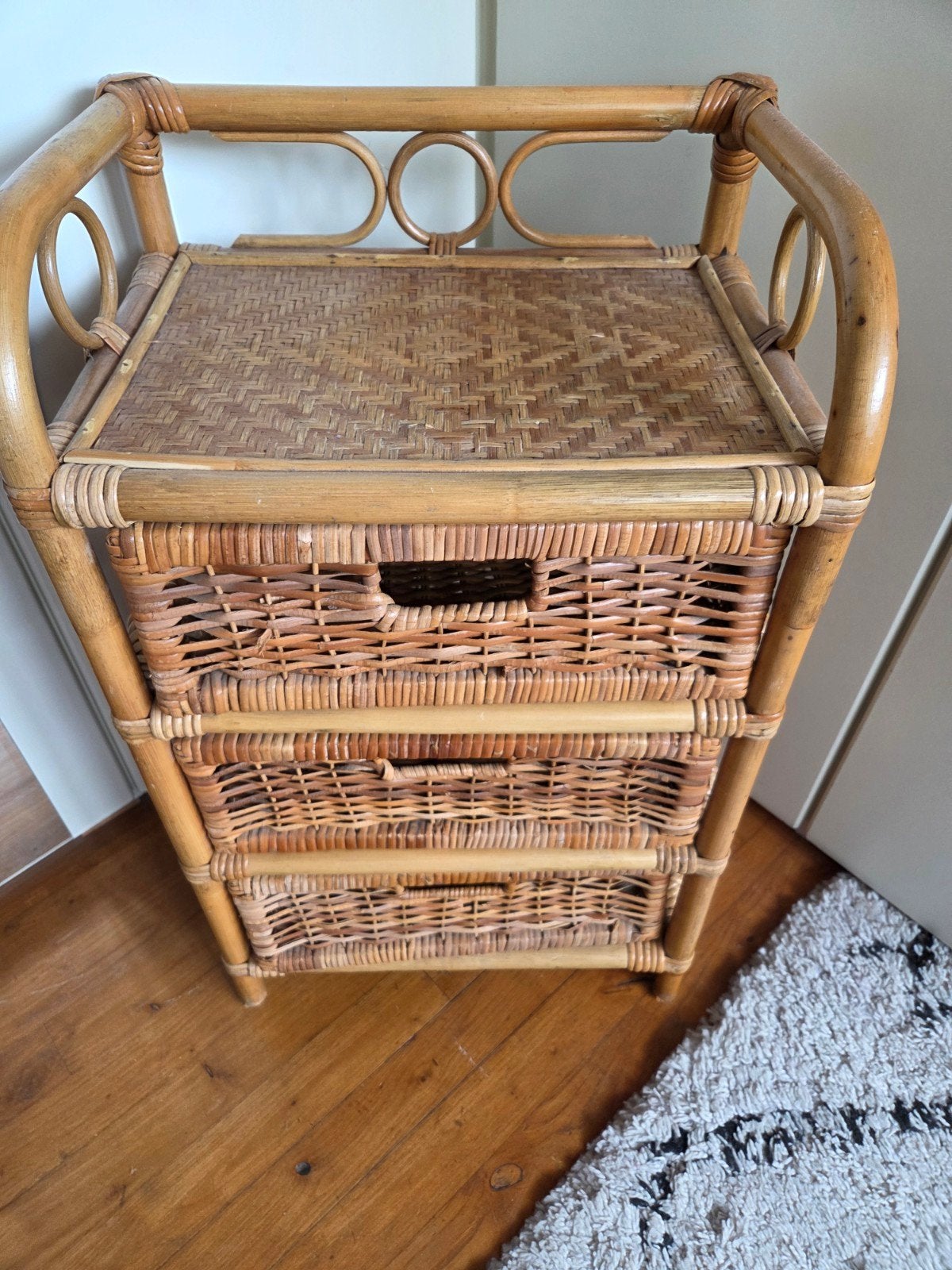 Rotan ladekast, Ophalen, Minder dan 50 cm, Zo goed als nieuw, Minder dan 100 cm