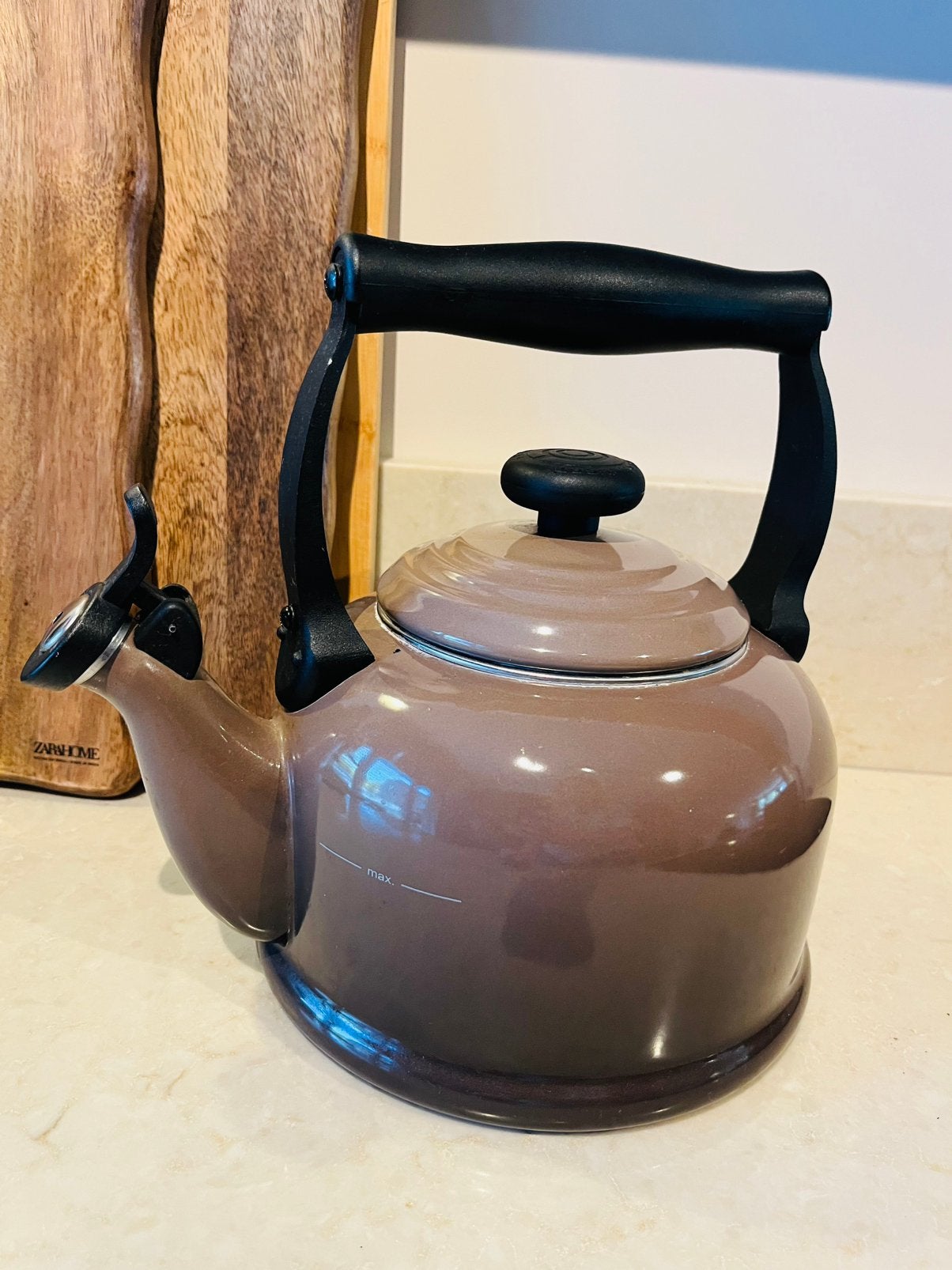 Fluitketel Le Creuset 2.1 L, Gebruikt, Gietijzer, Overige typen, Le Creuset