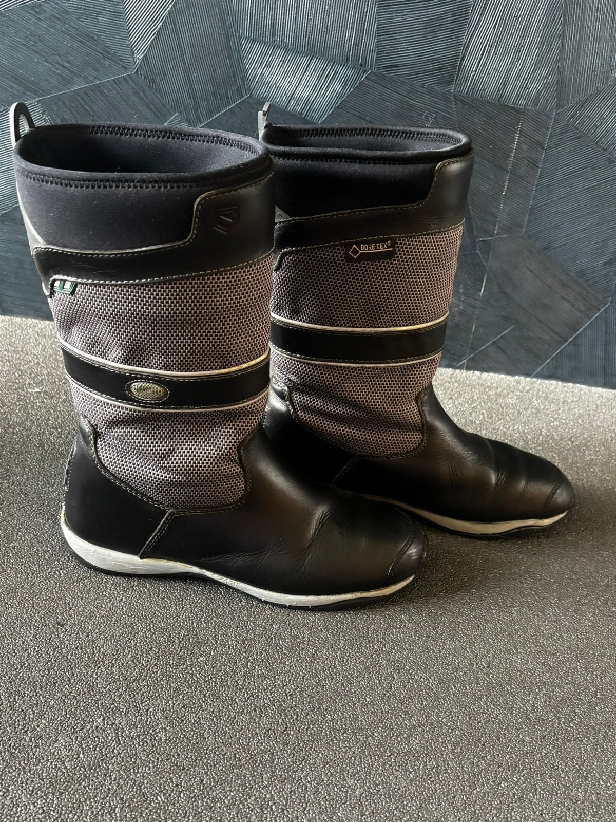 Dubarry Newport Black/Grey Zijllaarzen maat 38, Kleding | Dames, Hoge laarzen, Zwart, Ophalen of Verzenden, Gedragen