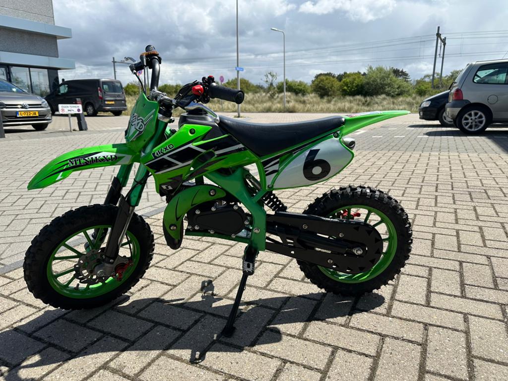 Minibike, 49cc, Fietsen en Brommers, Minibikes, Midibikes en Pitbikes, Ophalen, Overige typen, 49 cc, Zo goed als nieuw