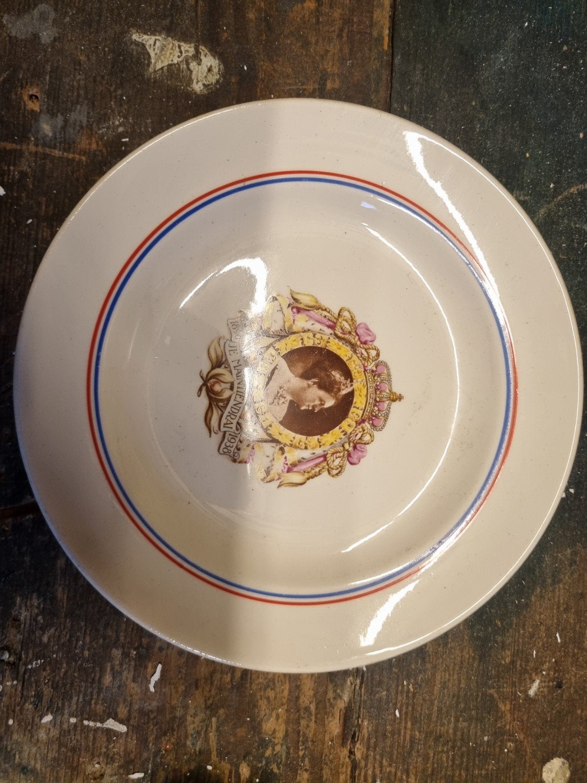 Set van 3 Vintage Koninklijke Herdenkingsborden, Ophalen of Verzenden