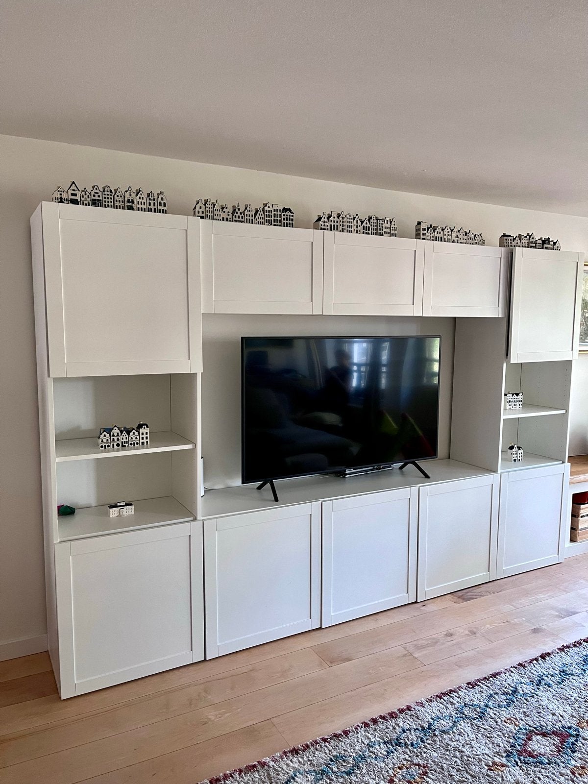 IKEA BESTA TV-meubel / wandmeubel wit, Huis en Inrichting, Ophalen, Overige materialen, Gebruikt, 200 cm of meer