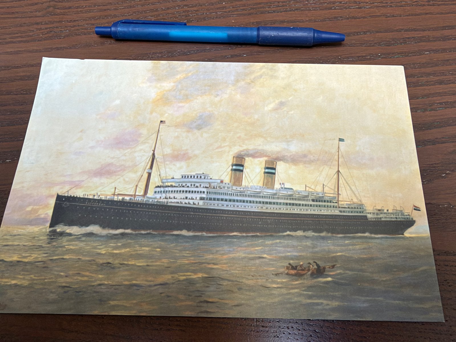 Ansichtkaart SS Rotterdam - Holland America Line, Verzamelen, Ophalen of Verzenden, 1960 tot 1980, Ongelopen, Zuid-Holland