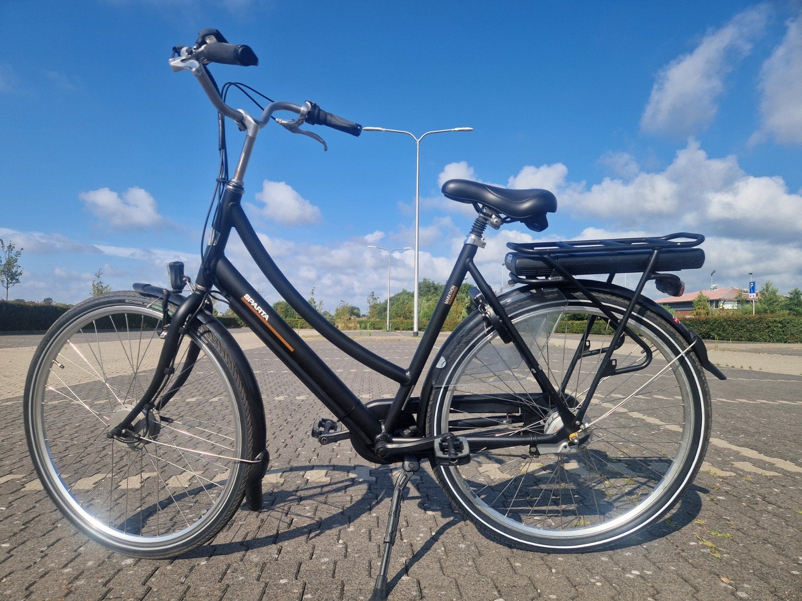 ELEKTRISCHE FIETS SPARTA MARATHON (GOEDE ACCU)ANTILEK BANDEN, 51 tot 55 cm, Ophalen, Zo goed als nieuw, Sparta