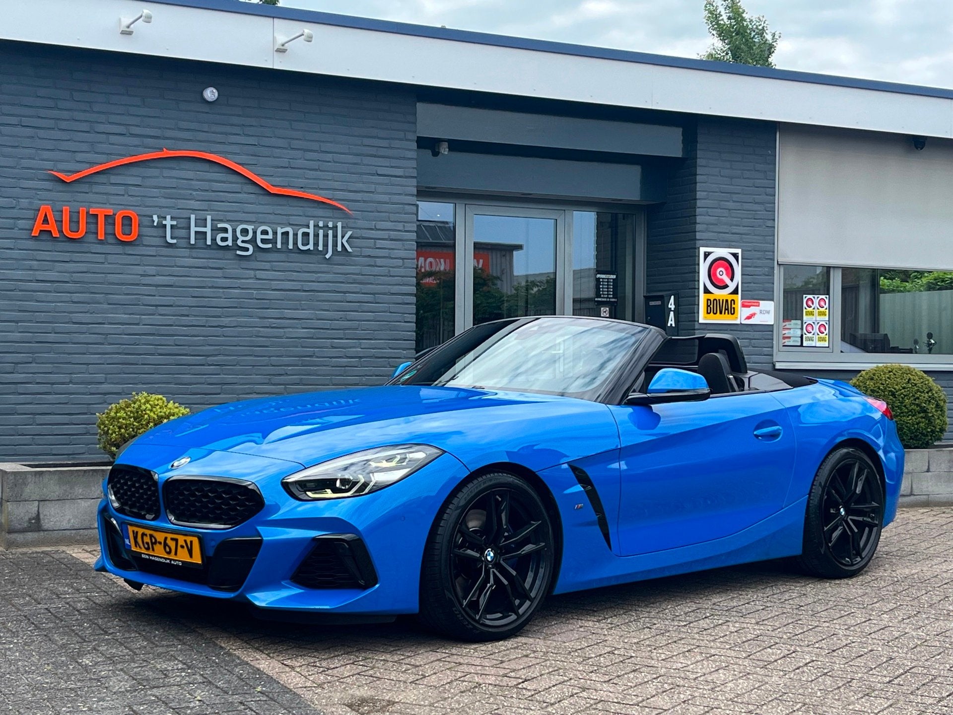 BMW Z4 Roadster M40i High Exe M-Sport H&K 1EIG topstaat, Achterwielaandrijving, Gebruikt, Cabriolet, Blauw