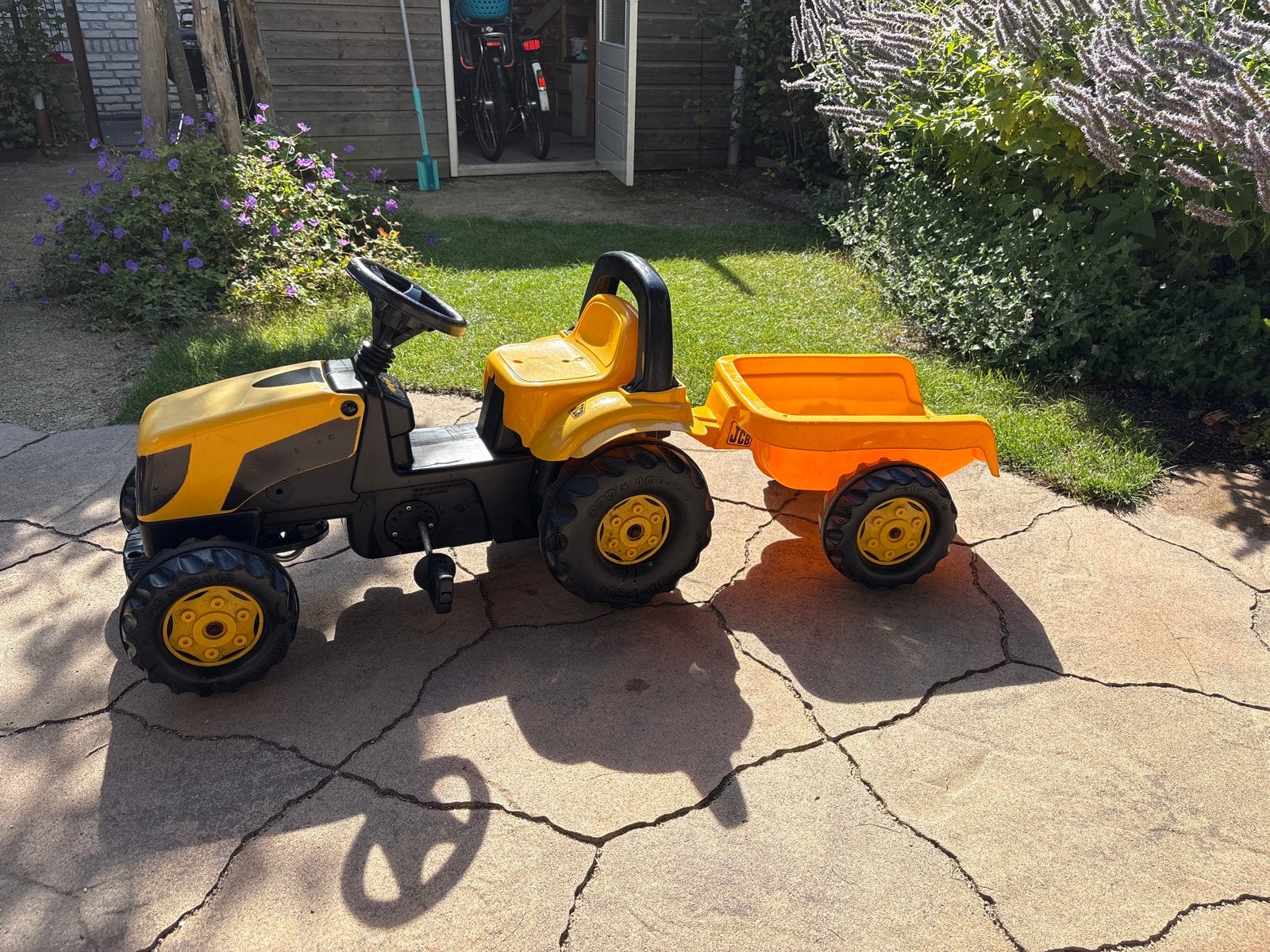 JCB Rolly Toys Trap Tractor met aanhanger, Ophalen, Gebruikt