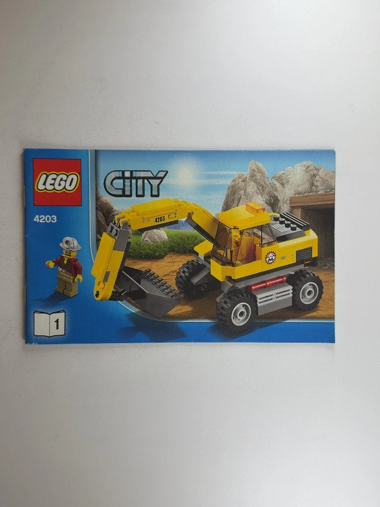 LEGO City 4203 (Instructions) Excavator Transport, Lego, Overige typen, Ophalen of Verzenden, City