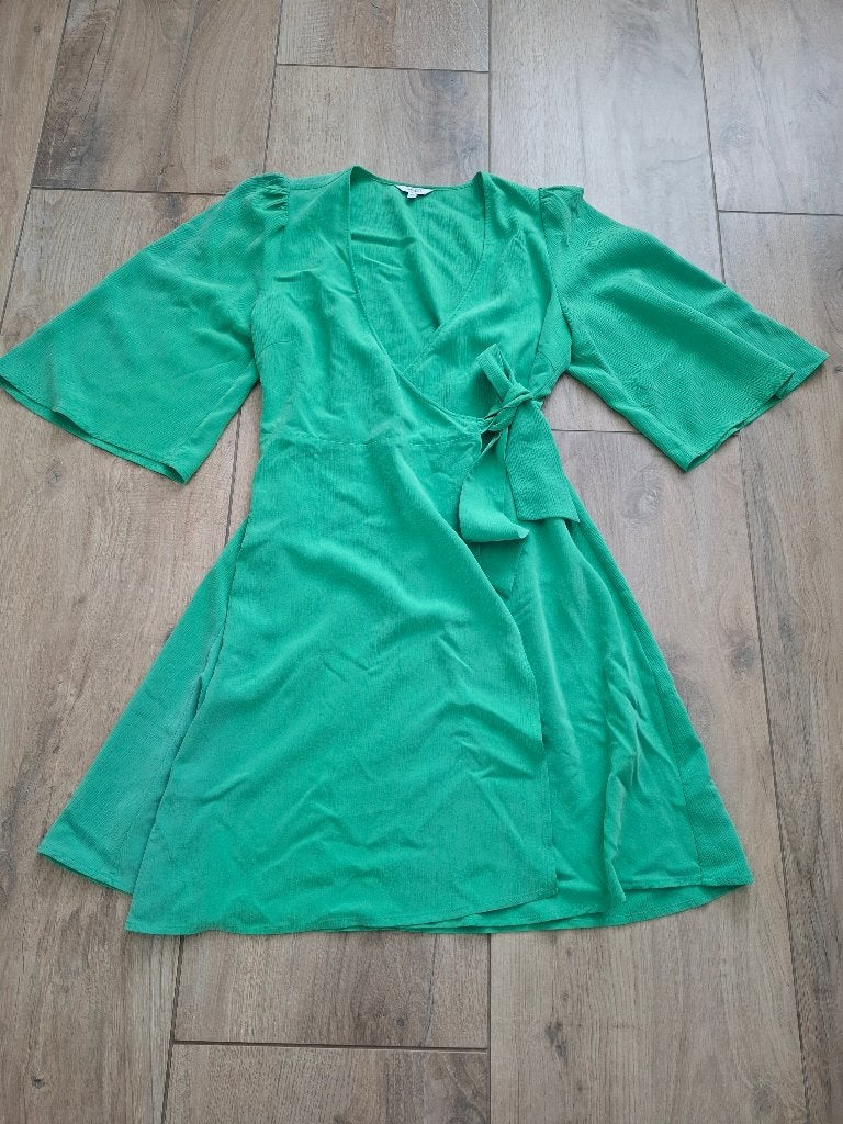 mbyM Melika wikkeljurk - groen - maat XS, Ophalen of Verzenden, Zo goed als nieuw, Maat 34 (XS) of kleiner, Boven de knie