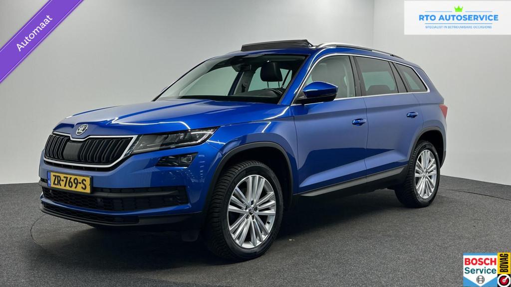 Skoda Kodiaq 1.5 TSI Business Edition PANO TREKHAAK CAMERA C, 4 cilinders, Blauw, Origineel Nederlands, Bedrijf