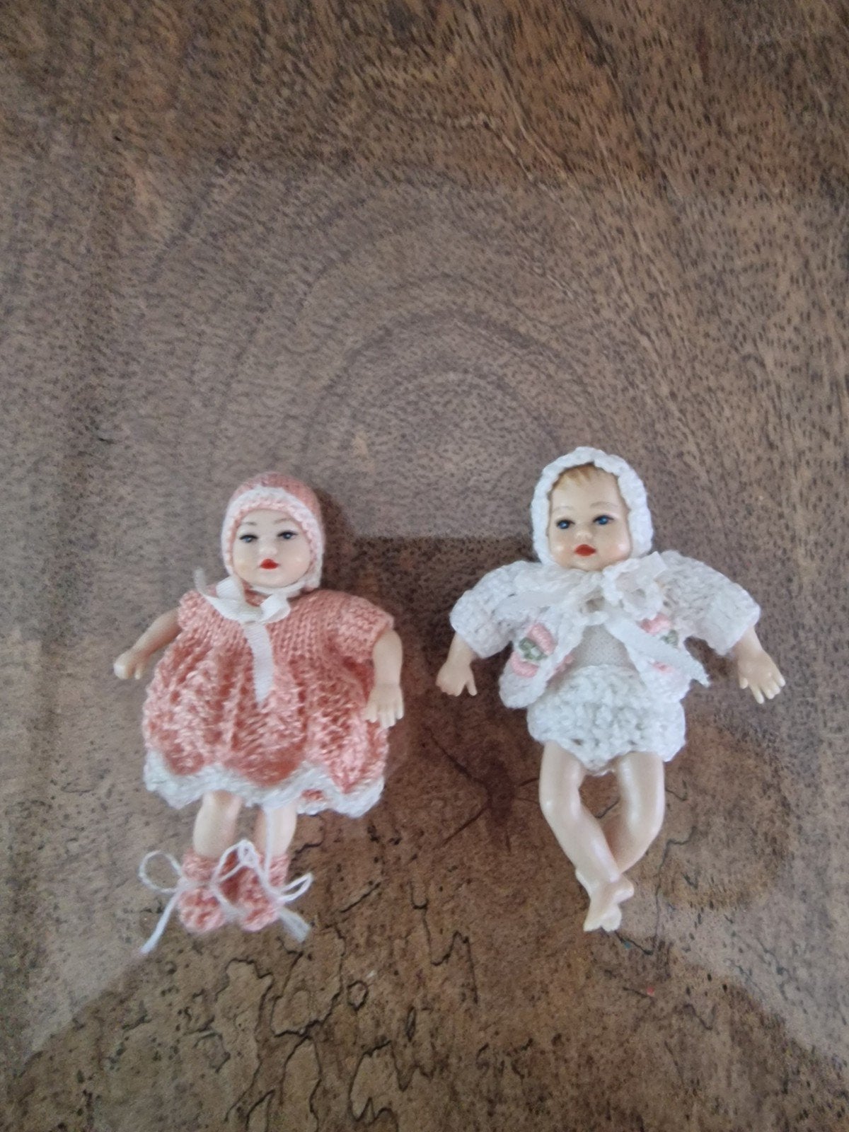 2 Heidi Ott Popjes Babys 4.5 cm, Verzamelen, Poppen, Ophalen of Verzenden, Nieuw, Pop