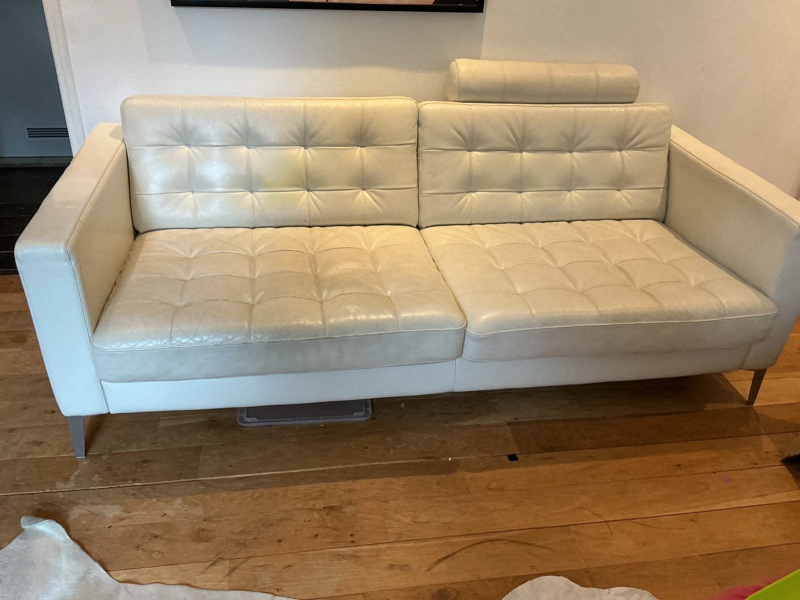Leren IKEA bank - Comfortabel en stijlvol, Huis en Inrichting, Ophalen, Gebruikt, 150 tot 200 cm, Tweepersoons