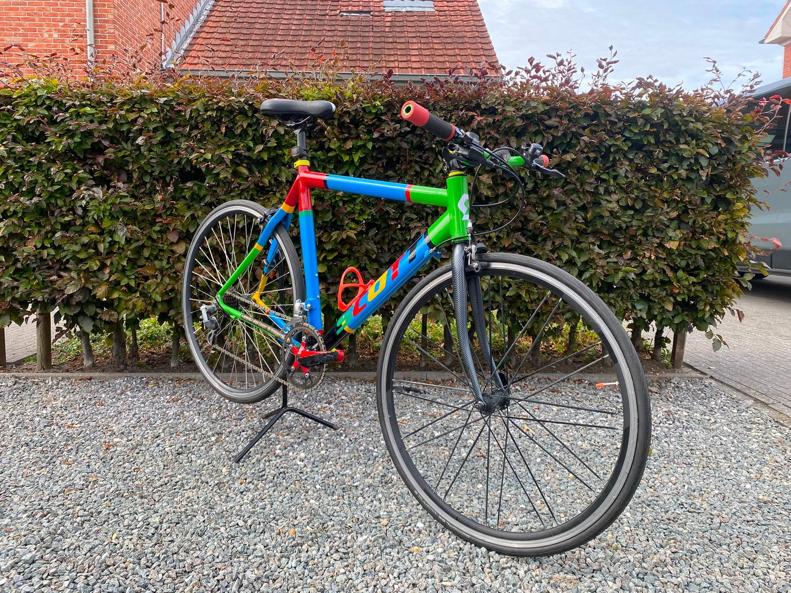 Harlekein fiets, Fietsen en Brommers, Fietsen | Heren | Sportfietsen en Toerfietsen, Zo goed als nieuw, 57 tot 61 cm, Meer dan 20 versnellingen