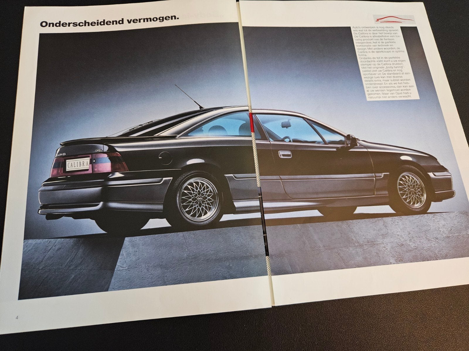 Brochure Opel Calibra accessories 1991, Ophalen of Verzenden, Zo goed als nieuw, Opel