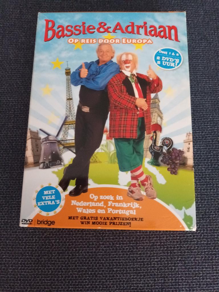 Bassie & Adriaan OP REIS DOOR EUROPA, Cd's en Dvd's, Alle leeftijden, Ophalen of Verzenden, Zo goed als nieuw