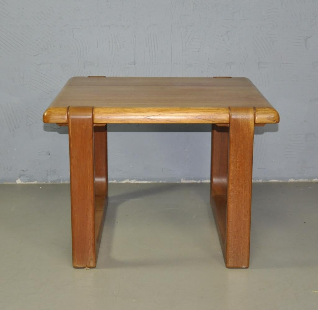 Teak vintage salontafel Niels Bach, Ophalen, Vintage design, 50 tot 100 cm, 50 tot 75 cm
