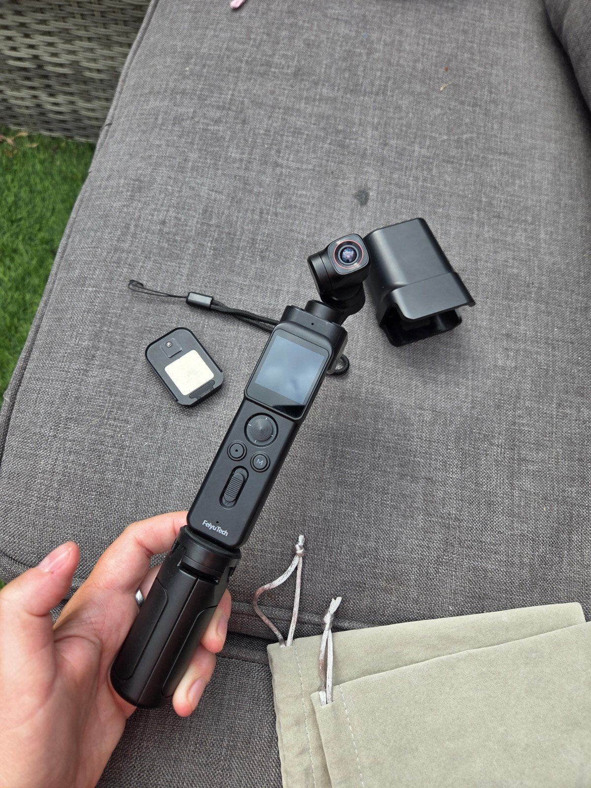 FeiyuTech Pocket 3 stabilized Camera met Remote Handle, Ophalen of Verzenden, Zo goed als nieuw, Overige merken