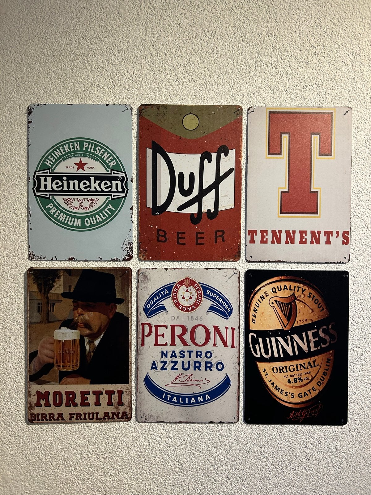 Metalen borden 20x30 cm - Bier merken, Ophalen of Verzenden, Nieuw, Reclamebord
