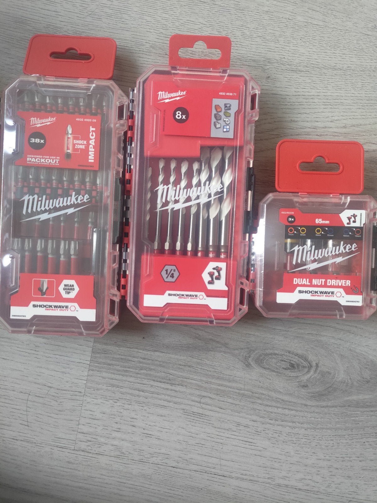 Milwaukee Shockwave Impact Duty Bit- en Boorsets, Doe-het-zelf en Verbouw, Gereedschap | Handgereedschap, Zo goed als nieuw, Bitset