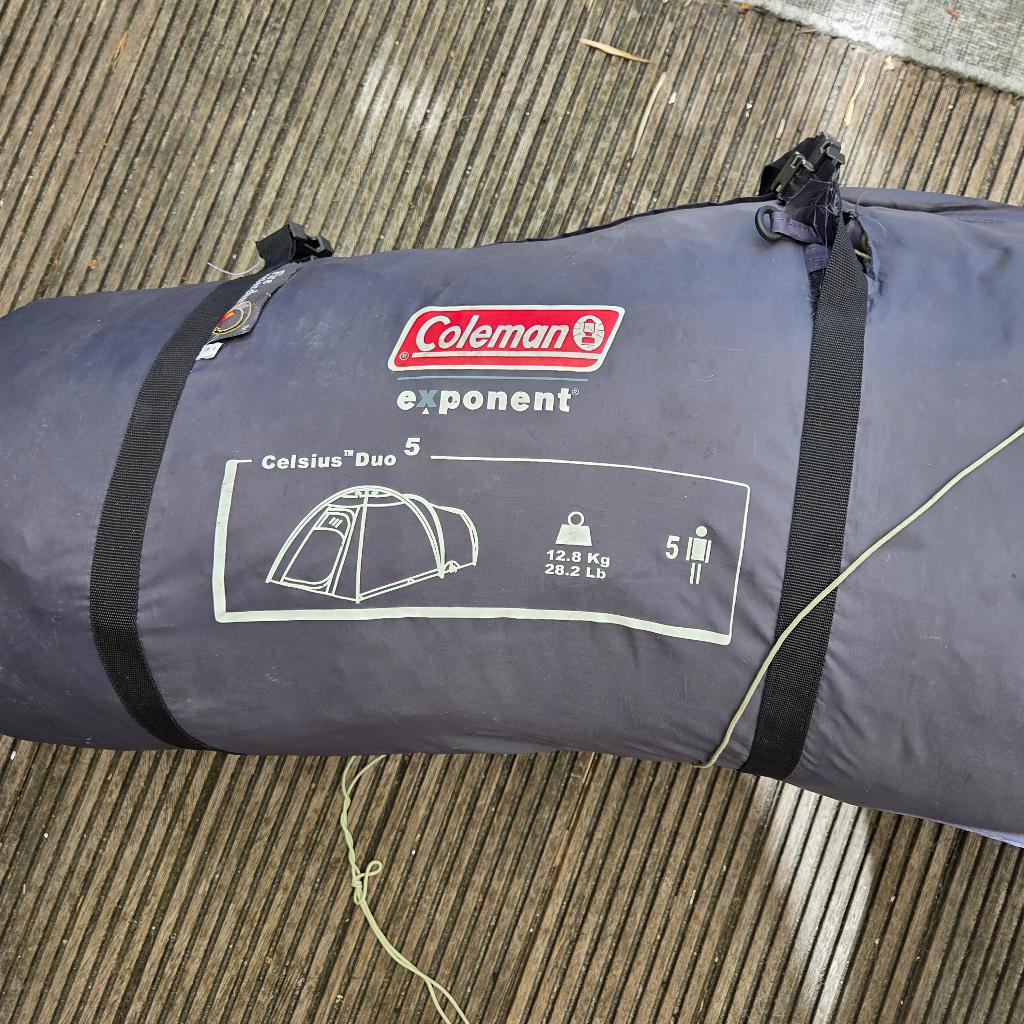 Tent Coleman celsius duo 5, Caravans en Kamperen, Ophalen, Gebruikt, Tot en met 5