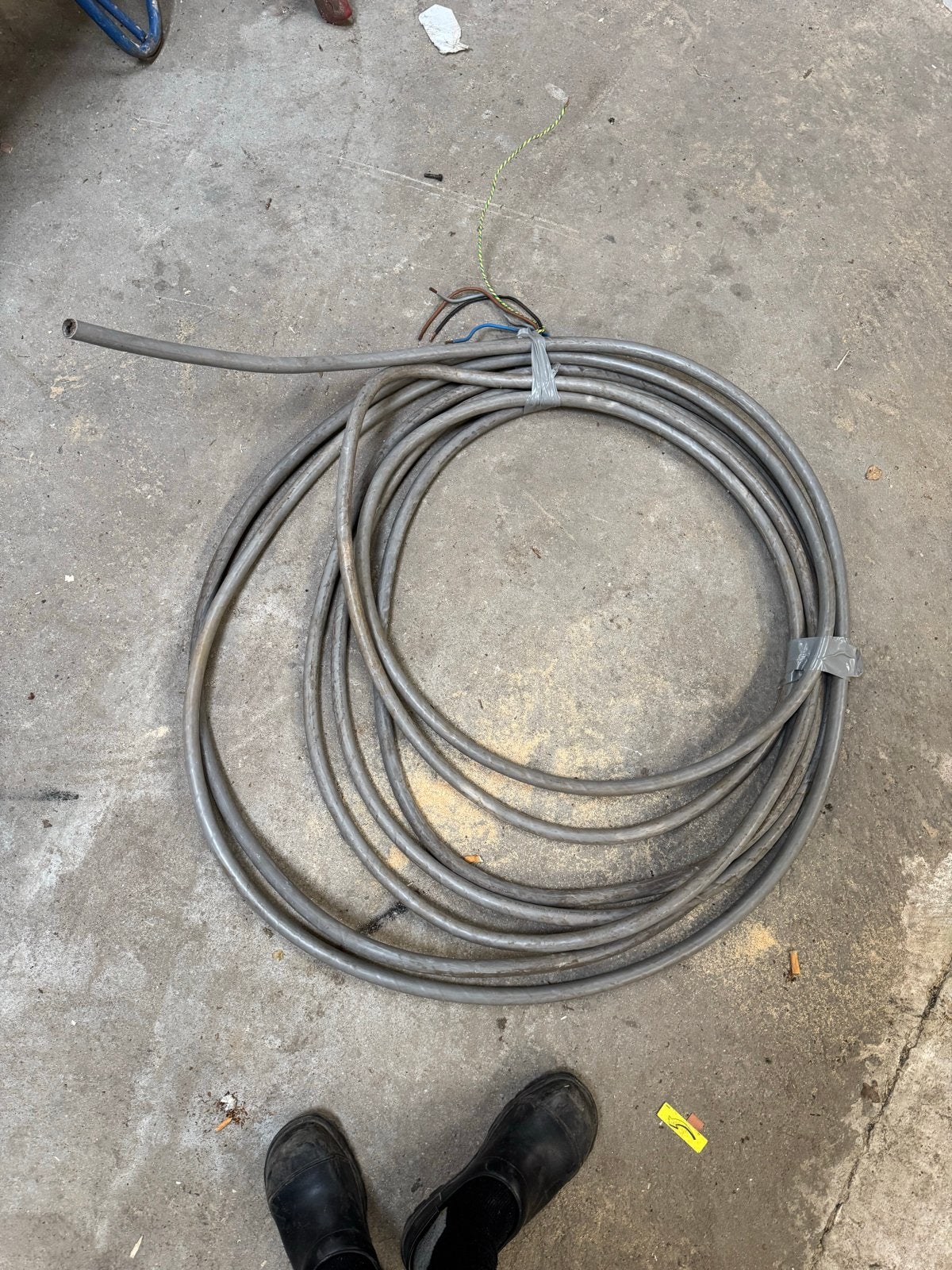 17 meter YMVK 4x10 + AS kabel, Ophalen of Verzenden, Gebruikt, Kabel of Snoer