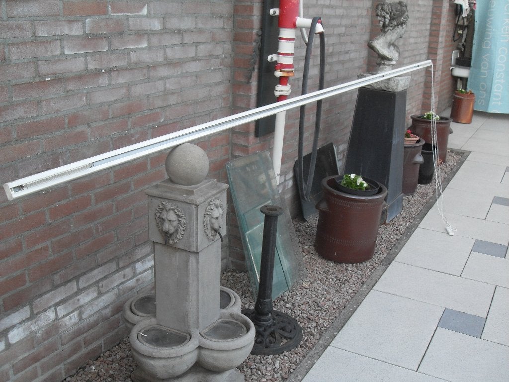 rail vertikale lamellen, Ophalen, Zo goed als nieuw, Wit