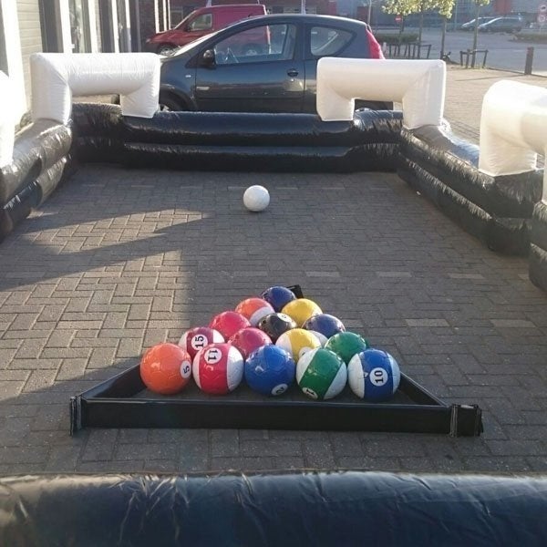 Opblaasbaar Footpool Spel - Inclusief Ballen, Ophalen