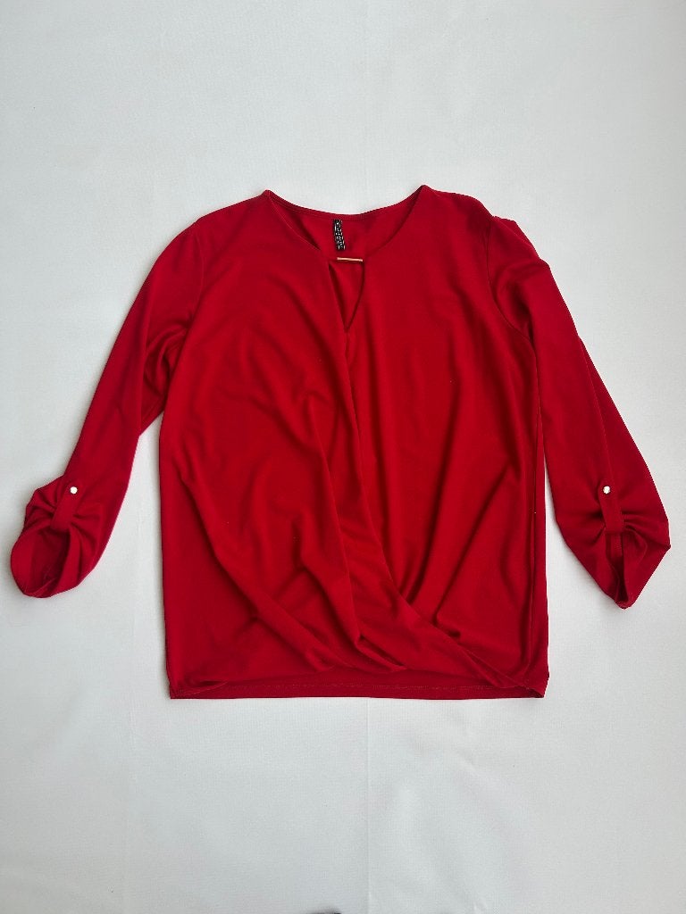 FREEQUENt top / blouse rood M in ~~nieuw~~ staat, Kleding | Dames, Verzenden, Zo goed als nieuw, Maat 38/40 (M), Rood