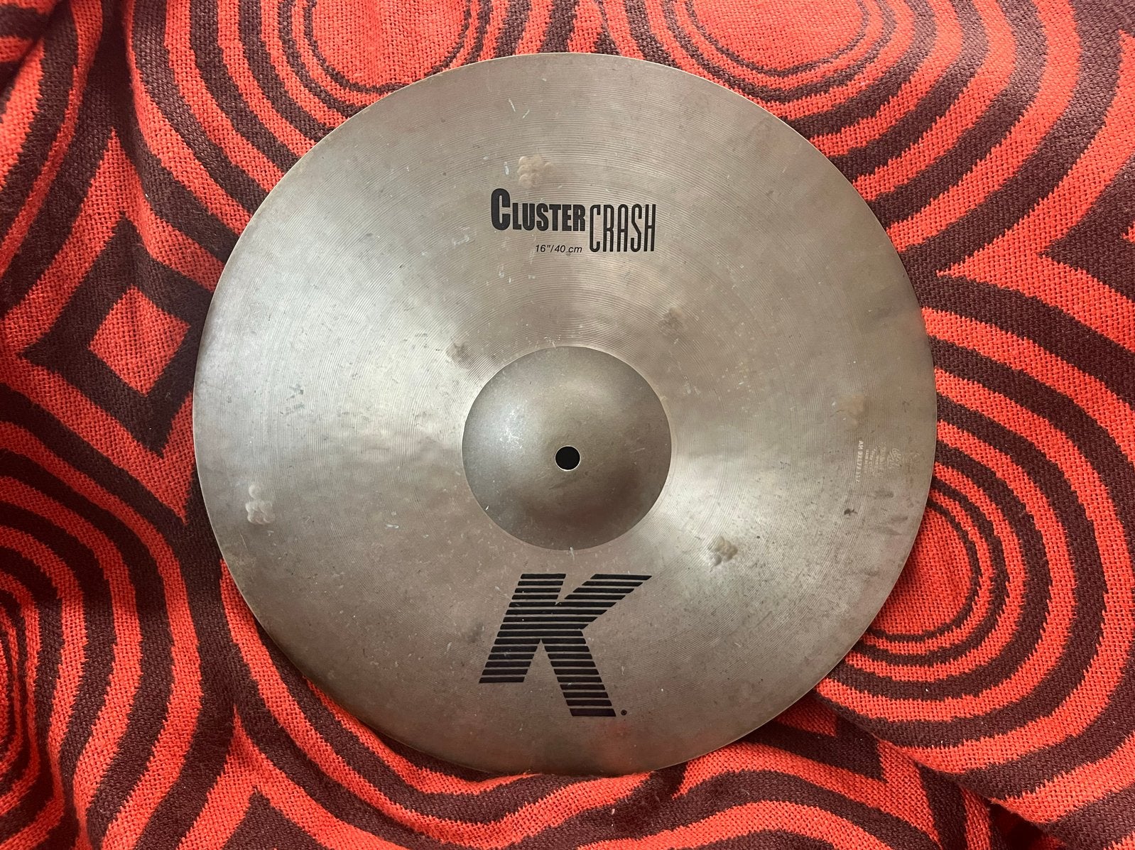 Zildjian K Cluster Crash 16” - Gebruikt, Muziek en Instrumenten, Ophalen of Verzenden, Gebruikt, Overige merken