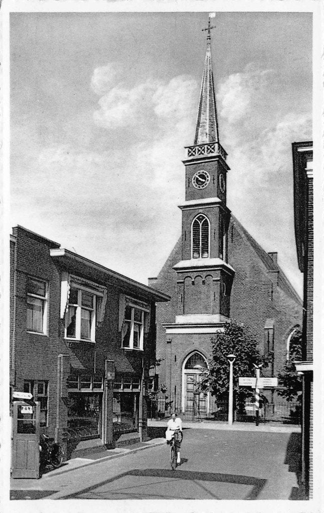 654 Leiderdorp - Ned. Herv. Kerk, Verzamelen, Ansichtkaarten | Nederland, Ophalen of Verzenden, 1960 tot 1980, Ongelopen, Zuid-Holland