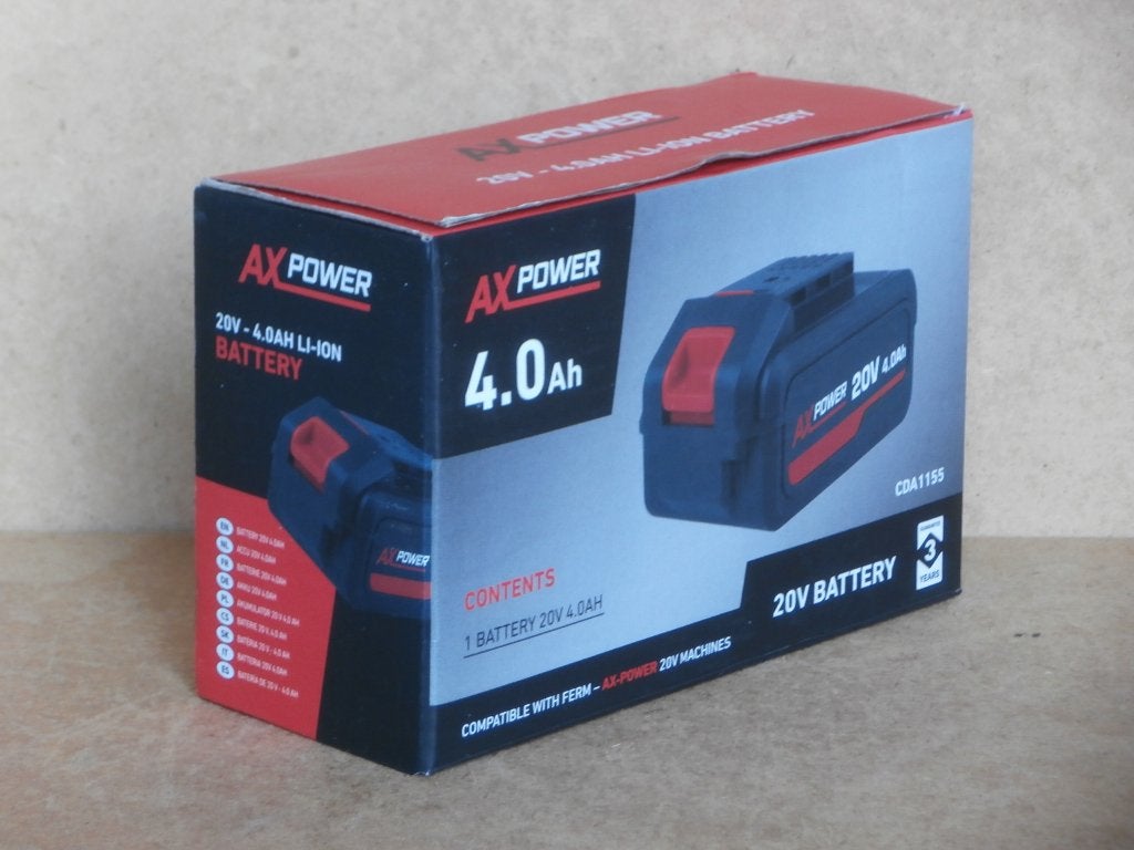 Ferm AX-Power Accu 20V 4,0AH LI-ION battery (zonder lader), Ophalen of Verzenden, Nieuw