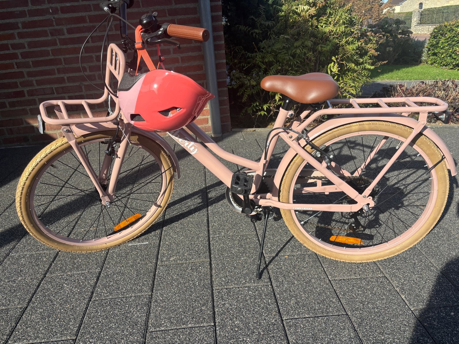 Roze Cortega Liberty fiets 22 inch met 7 versnellingen, Velgrem, Versnellingen, Nieuw, Minder dan 47 cm