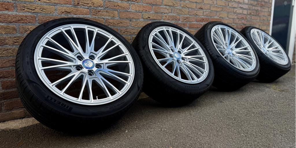 Mercedes E klasse CLS velgen 19 inch breedset zomerbanden, 245 mm, Banden en Velgen, Niet ingevuld, Nieuw