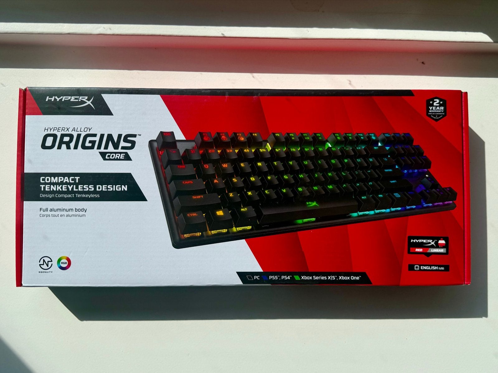 HyperX Alloy Origins Core Gaming Toetsenbord, Gaming toetsenbord, Ophalen of Verzenden, Zo goed als nieuw, Qwerty