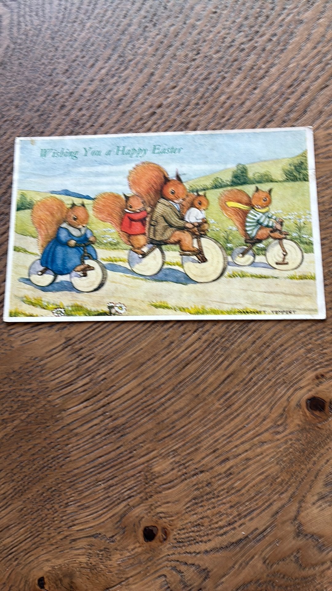 Margaret TEMPEST. Ritje op de fiets. Eekhoorns., Ophalen of Verzenden, 1920 tot 1940, Gelopen