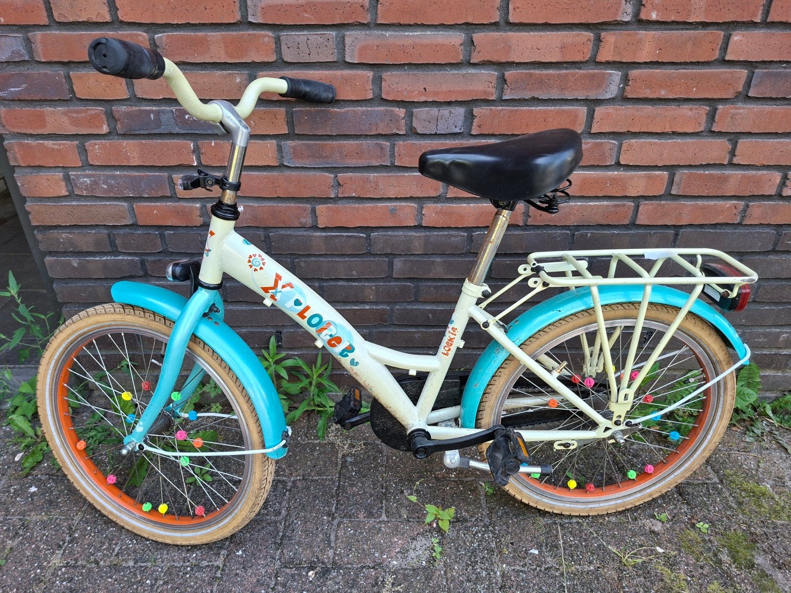 Loekie kinderfiets - 20 inch - Explorer, Ophalen, Gebruikt, Loekie, Terugtraprem