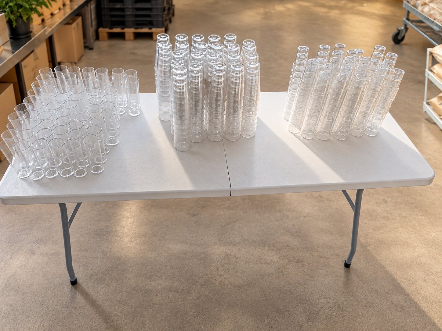 Grote partij hard plastic glazen: longdrinks en bierglazen, Overige typen, Ophalen of Verzenden, Gebruikt, Kunststof
